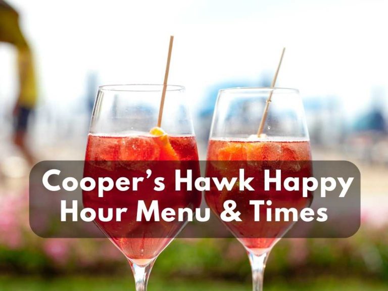Cooper’S Hawk Happy Hour
